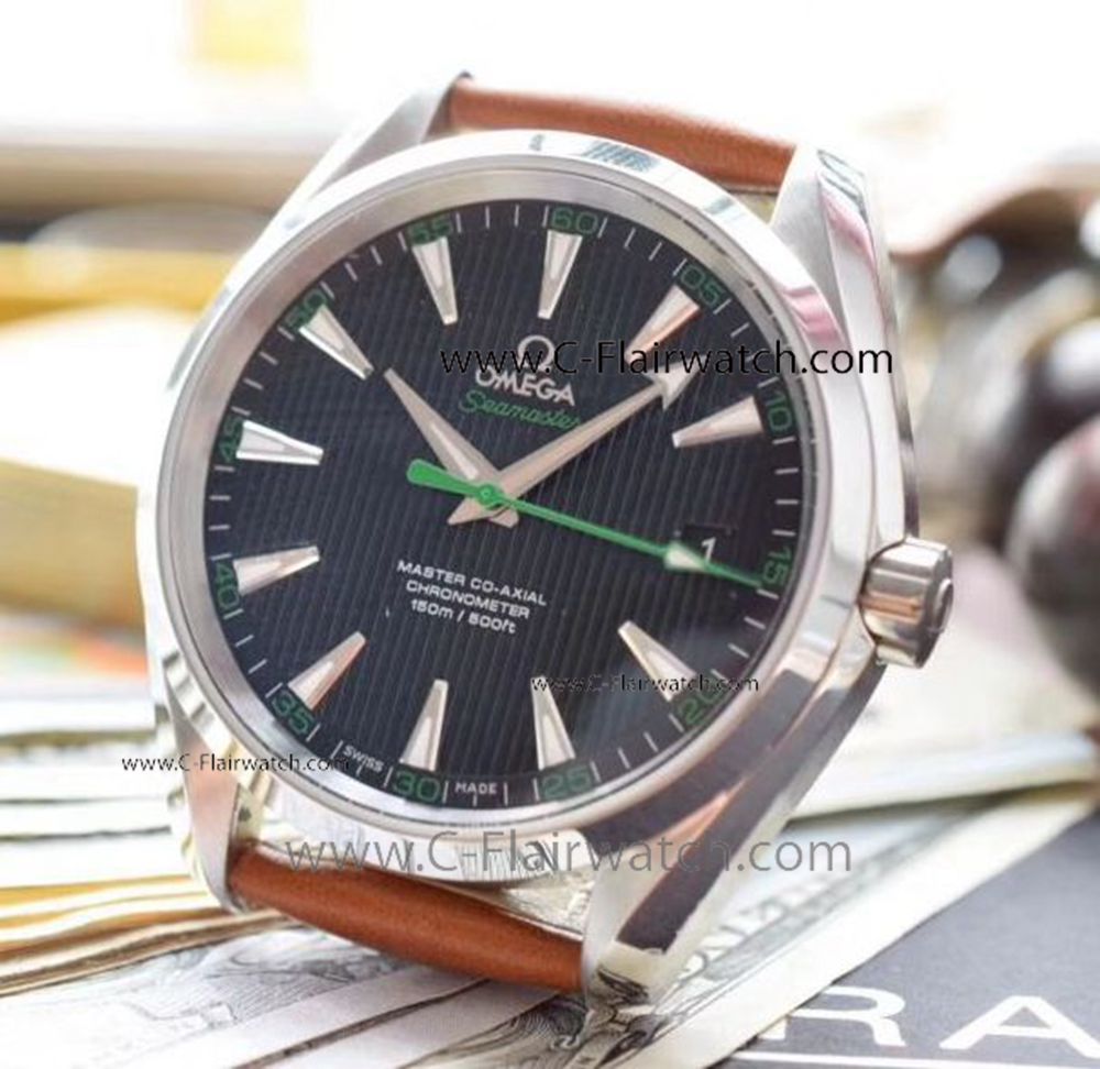 Low Price Omega Aqua Terra Black Dial Watch Replica